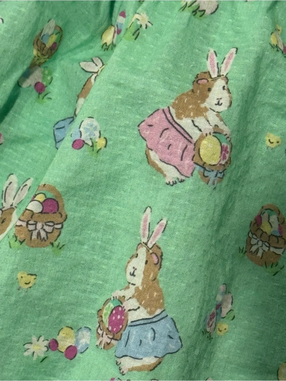 Baby Boden Green Guinea Pug as Bunny Easter Smocked Dress 3-6M